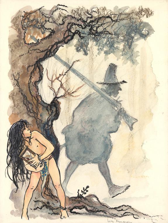 Milo Manara - L'été indien, Illustration originale pour le p