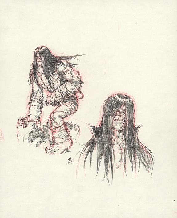 Stan Manoukian - Frankenstein, Illustration originale, étude