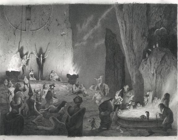 Paul & Ga&euml;tan Brizzi - Macbeth, Double planche originale n&deg; 