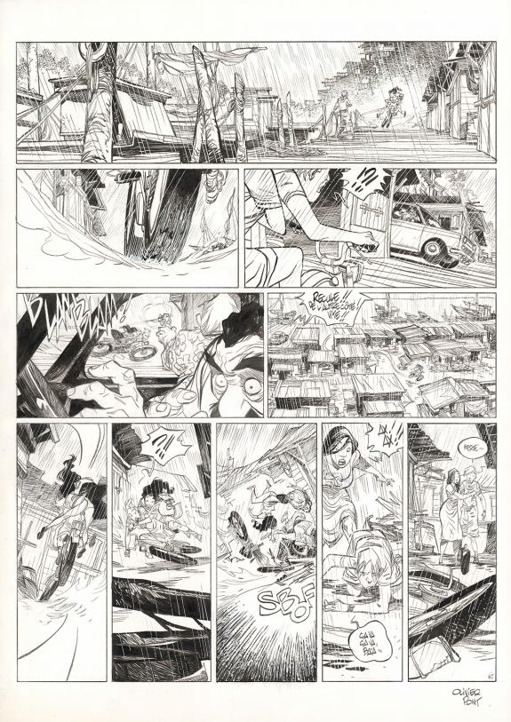 Olivier Pont - Un putain de salopard, Guajeraï, Planche orig