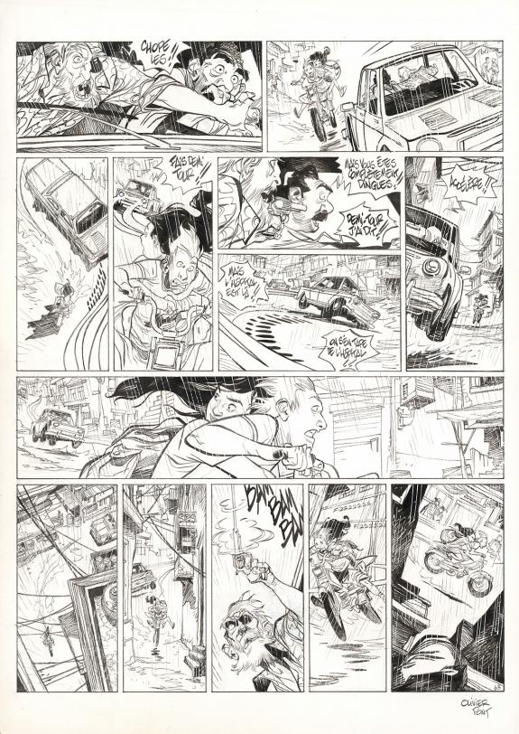 Olivier Pont - Un putain de salopard, Guajeraï, Planche orig