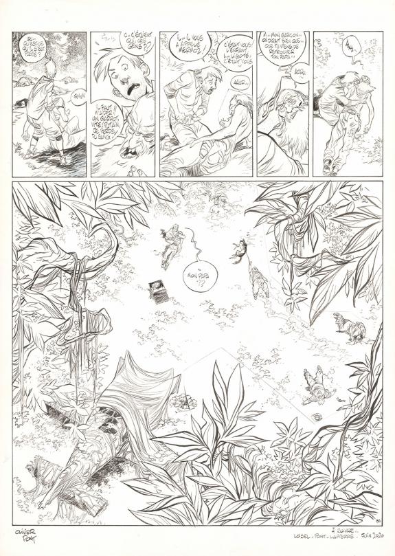 Olivier Pont - Un putain de salopard, Guajeraï, Planche orig