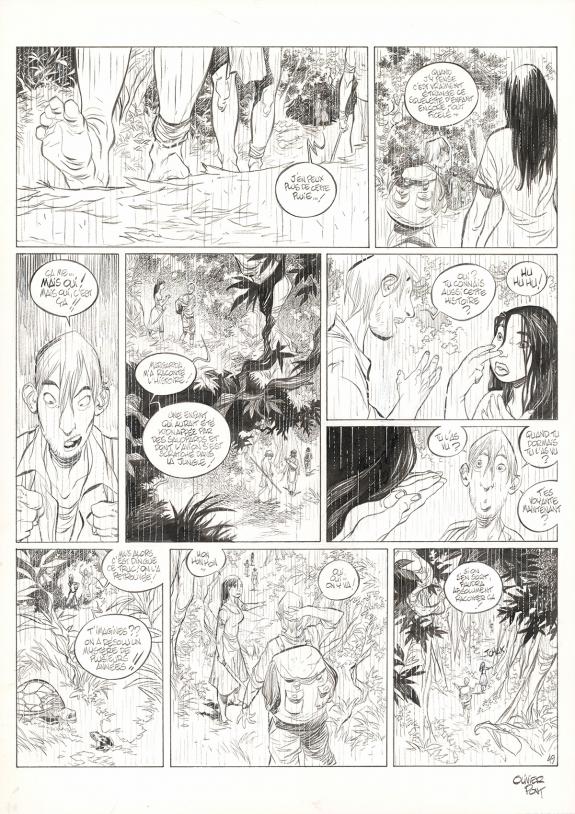 Olivier Pont - Un putain de salopard, O Maneta, Planche orig