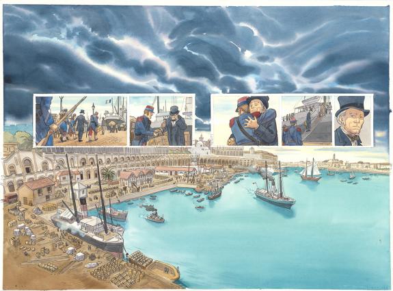 Julen Ribas - Artifices, un magicien en Algérie, Double plan