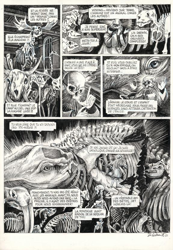 Daria Schmitt - La Tête de mort venue de Suède, Planche orig