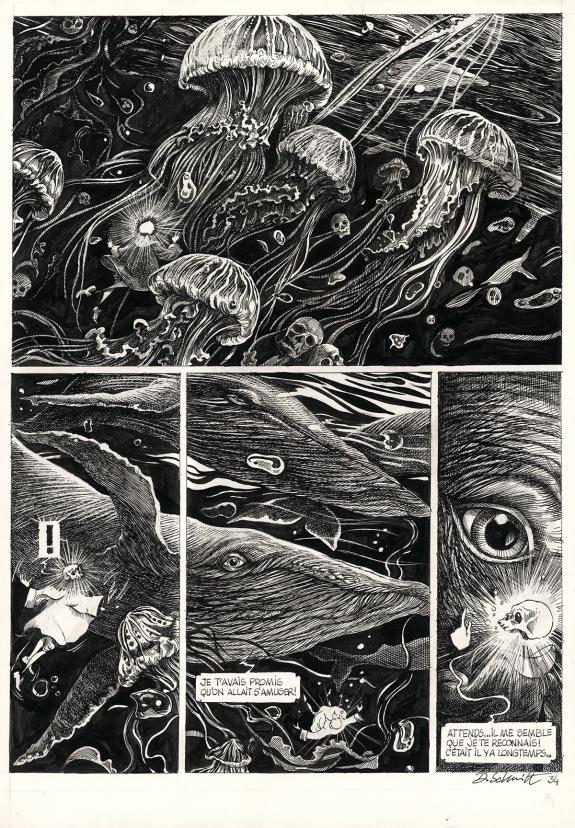 Daria Schmitt - La Tête de mort venue de Suède, Planche orig