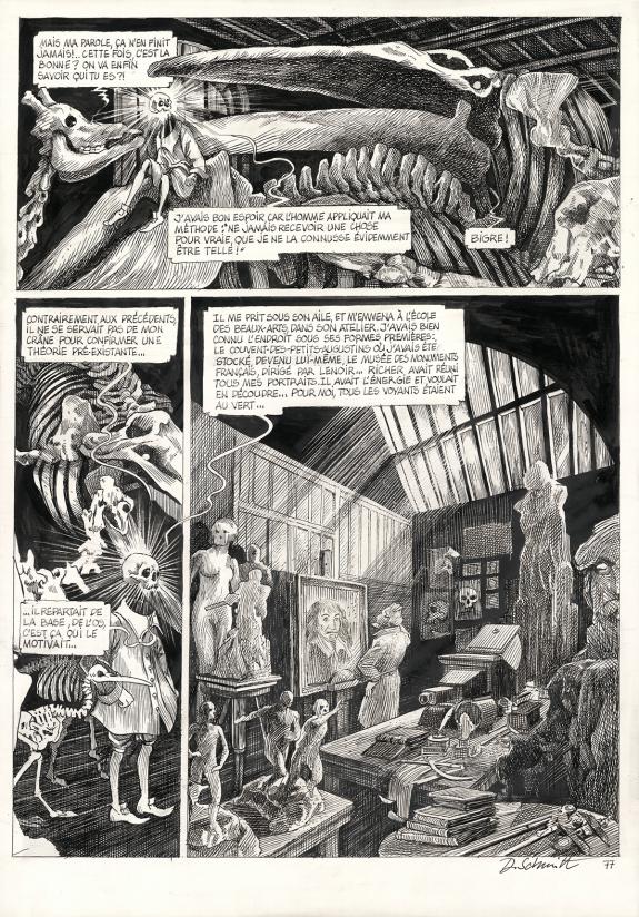 Daria Schmitt - La Tête de mort venue de Suède, Planche orig