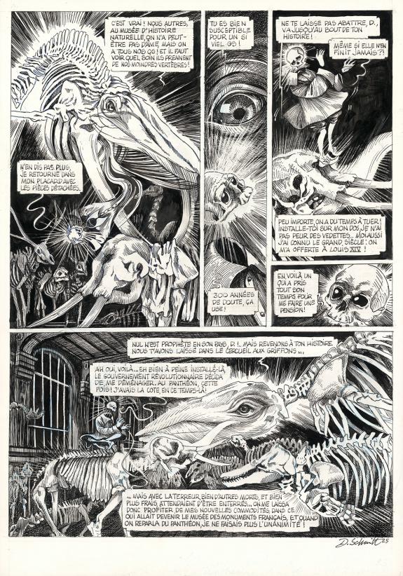 Daria Schmitt - La Tête de mort venue de Suède, Planche orig