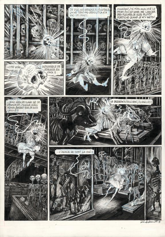 Daria Schmitt - La Tête de mort venue de Suède, Planche orig