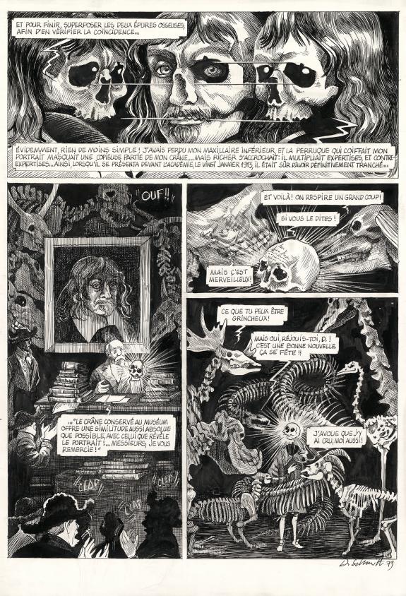 Daria Schmitt - La Tête de mort venue de Suède, Planche orig