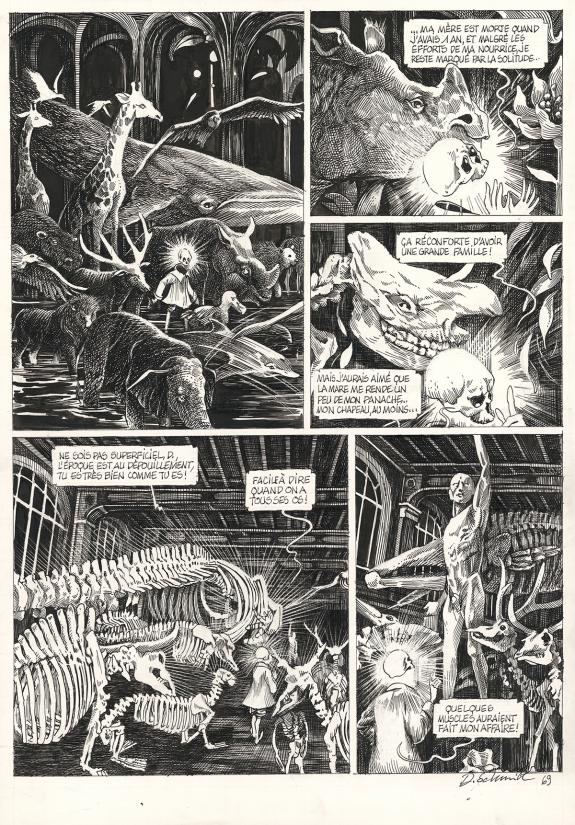 Daria Schmitt - La Tête de mort venue de Suède, Planche orig