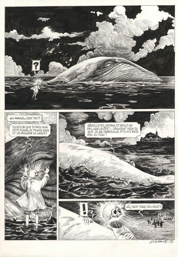 Daria Schmitt - La Tête de mort venue de Suède, Planche orig