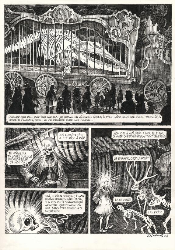 Daria Schmitt - La Tête de mort venue de Suède, Planche orig