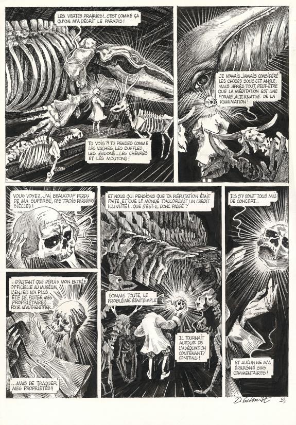 Daria Schmitt - La Tête de mort venue de Suède, Planche orig