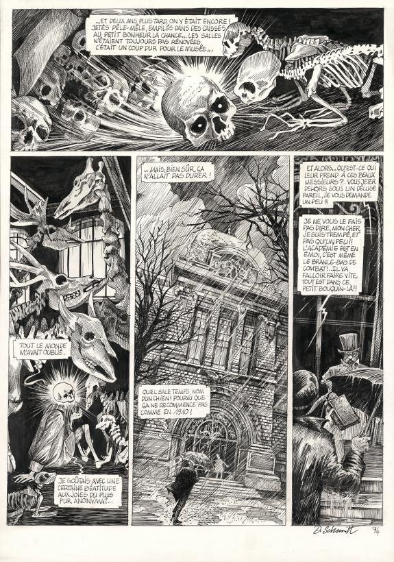 Daria Schmitt - La Tête de mort venue de Suède, Planche orig