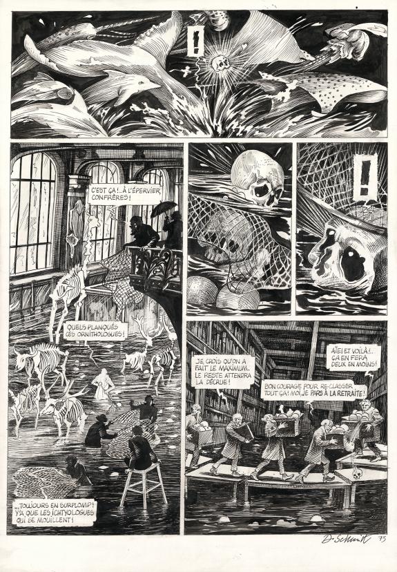 Daria Schmitt - La Tête de mort venue de Suède, Planche orig