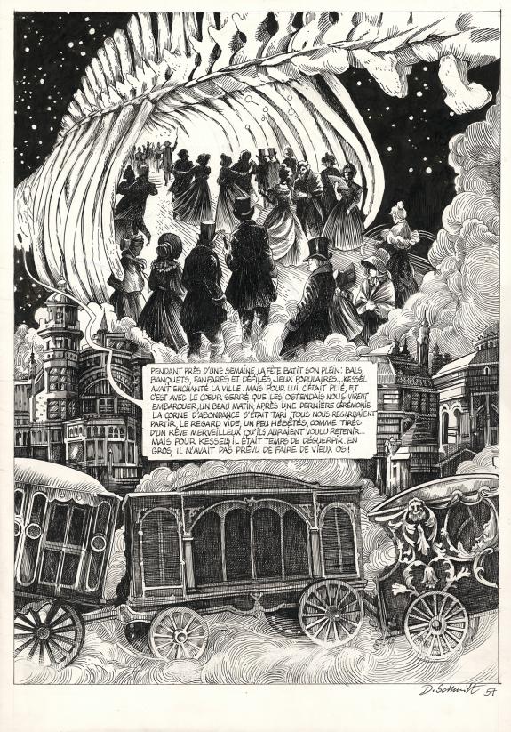 Daria Schmitt - La Tête de mort venue de Suède, Planche orig