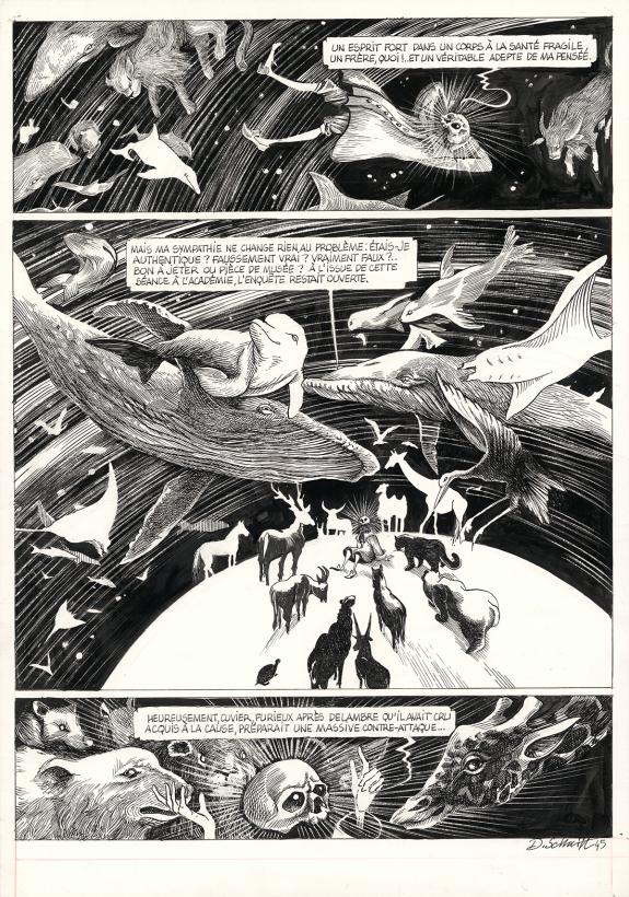 Daria Schmitt - La Tête de mort venue de Suède, Planche orig