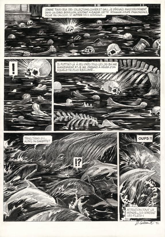 Daria Schmitt - La Tête de mort venue de Suède, Planche orig