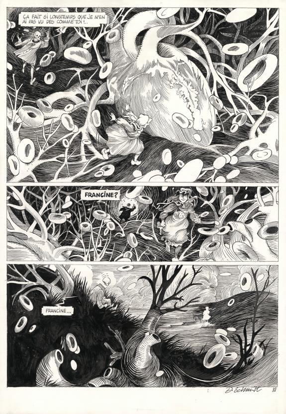 Daria Schmitt - La Tête de mort venue de Suède, Planche orig