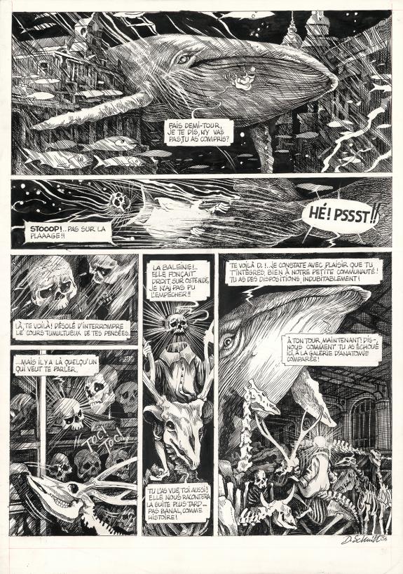 Daria Schmitt - La Tête de mort venue de Suède, Planche orig