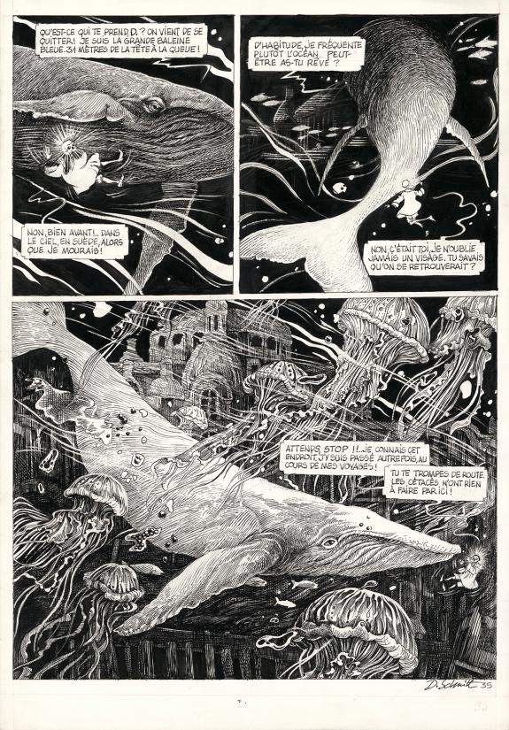 Daria Schmitt - La Tête de mort venue de Suède, Planche orig