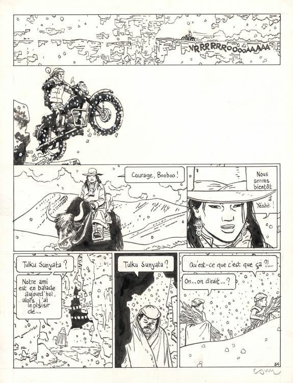 Cosey - Jonathan, La Piste de Yéshé, Planche originale n°34