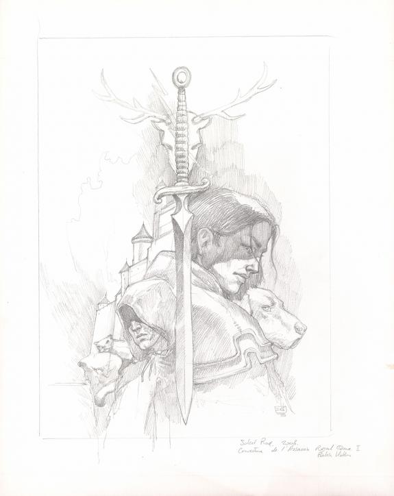 Didier Graffet - L?Assassin Royal, Crayonné de la couverture