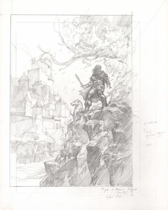 Didier Graffet - L?Assassin Royal, Crayonné de la couverture