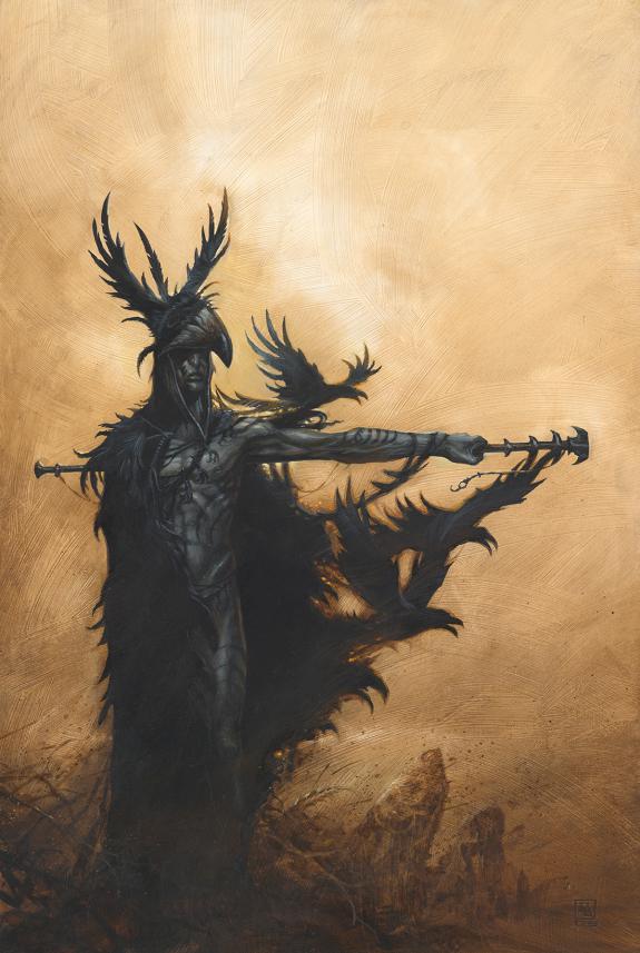 Didier Graffet - Le dieu Noir, Couverture originale réalisée