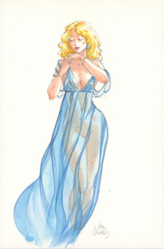 Ana Miralles - Djinn, Illustration originale, publiée dans D