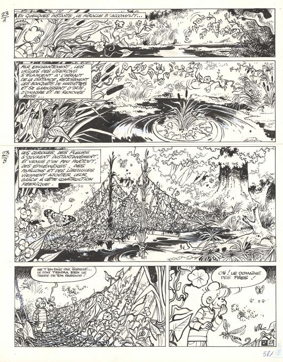 Will - Isabelle, Le Sortil&egrave;ge des g&acirc;tines, Planche originale