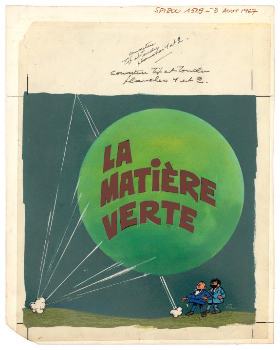 Will - Tif et Tondu, La Matière verte, Couverture originale