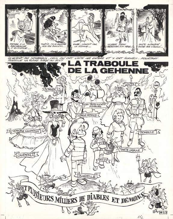 Will - Isabelle, Planche originale, introduction au 9e album