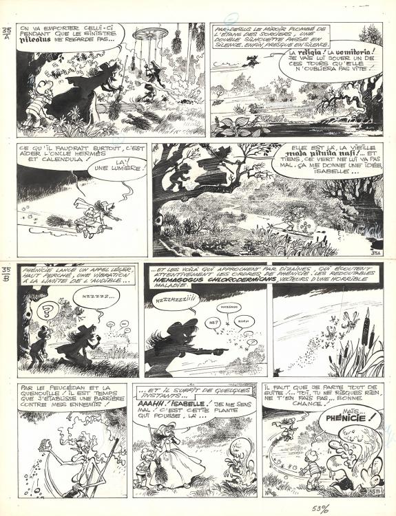 Will - Isabelle, L'&Eacute;tang des sorciers, Planche originale n&deg;3