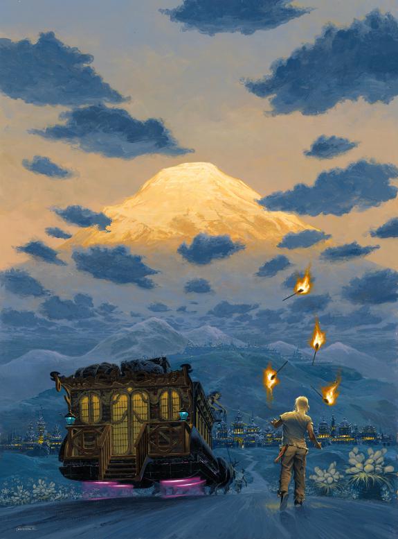 Manchu - Couverture originale pour "Le Chateau de Lord Valen