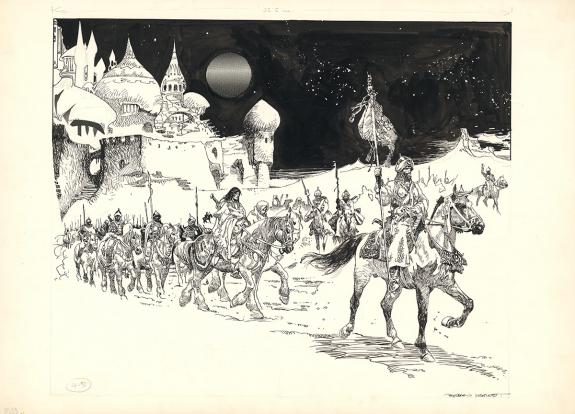 Esteban Maroto - Conan the Flame Knife, Illustration origina