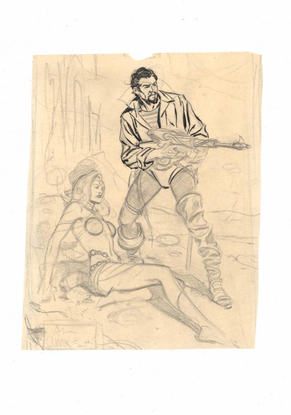 Al Williamson - Flash Gordon, Illustration originale, Dale e
