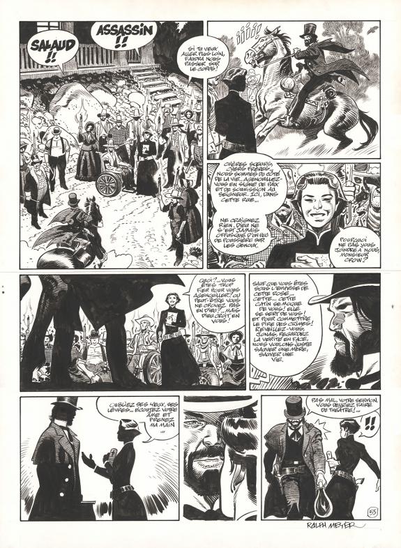 Ralph Meyer - Undertaker, Mister Prairie, Planche originale 