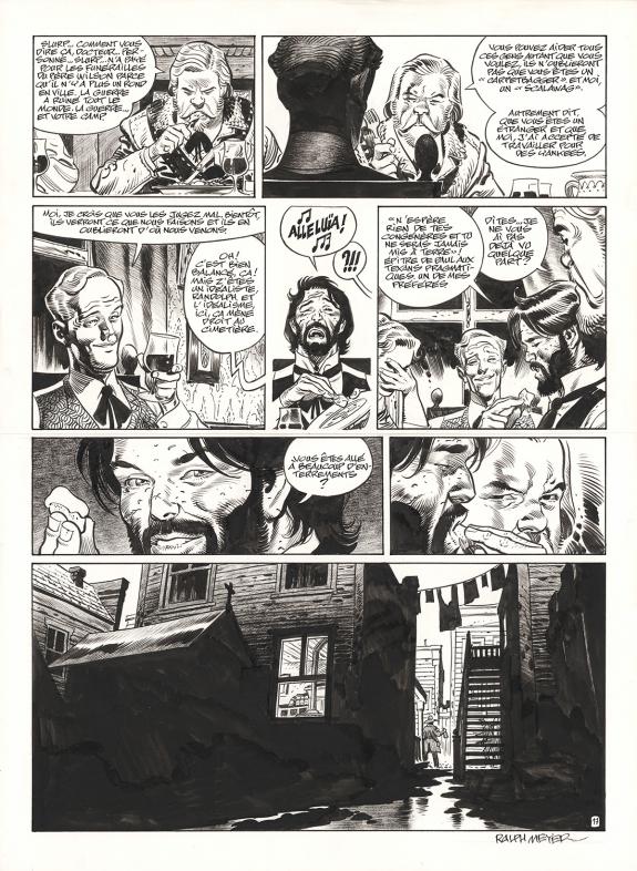 Ralph Meyer - Undertaker, Mister Prairie, Planche originale 