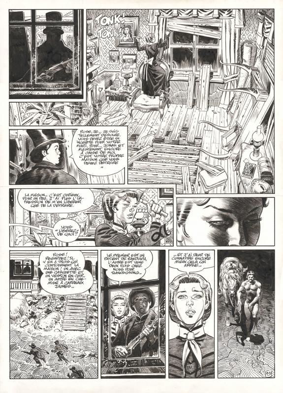 Ralph Meyer - Undertaker, Le Monde selon Oz, Planche origina