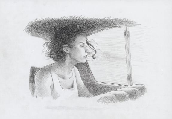 Christophe Dubois - Rockabilly, Illustration originale