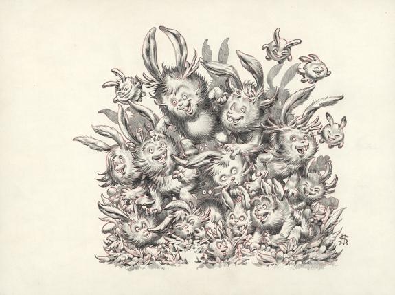 Stan Manoukian - Illustration originale - Carte de voeux ann