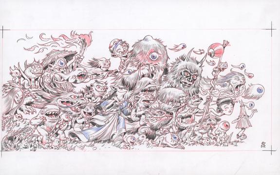 Stan Manoukian - Illustration originale - dessin préparatoir