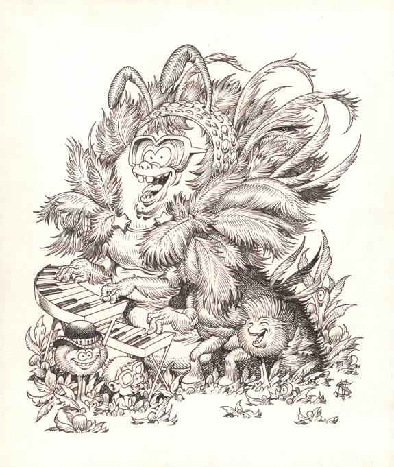 Stan Manoukian - Illustration originale, "Elton John"