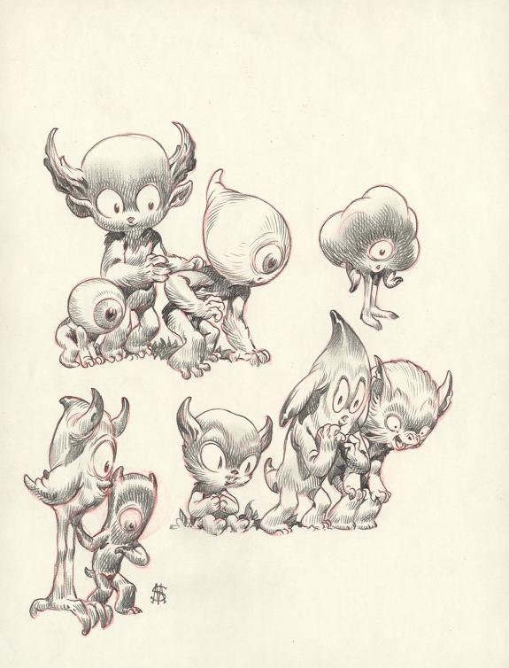 Stan Manoukian - "Grand-Bois, recherche". Dessin préparatoir