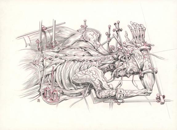 Stan Manoukian - Frankenstein, Illustration originale pour l