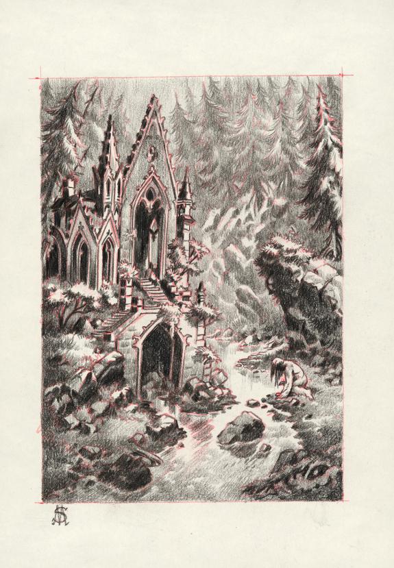 Stan Manoukian - Frankenstein, Illustration originale, reche