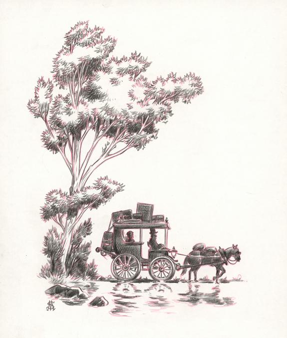 Stan Manoukian - Frankenstein, Crayonné original 