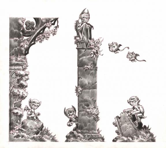 Stan Manoukian - Frankenstein, Illustration originale, base 